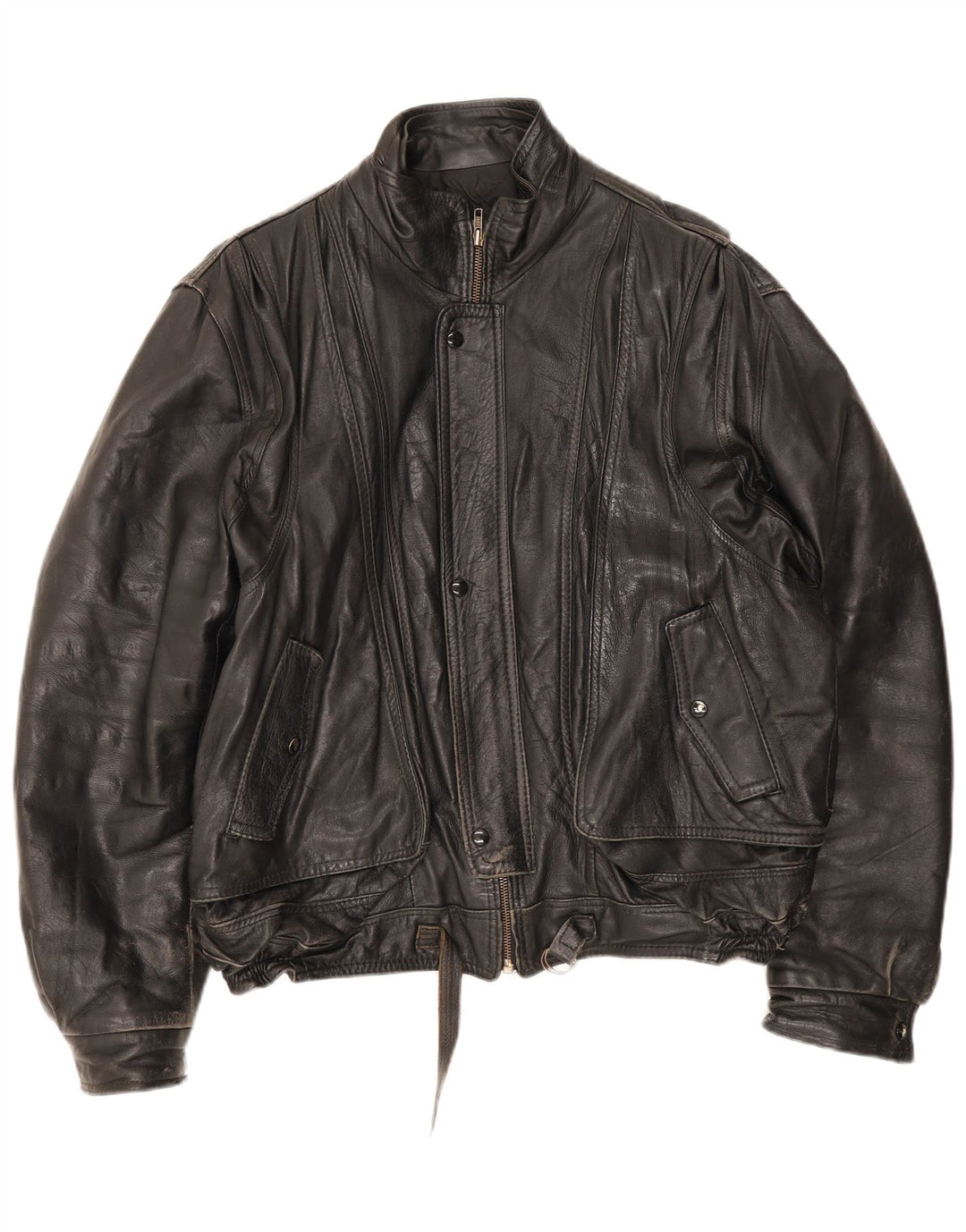 Giacca in pelle vintage da uomo UK 42 XL Rossa