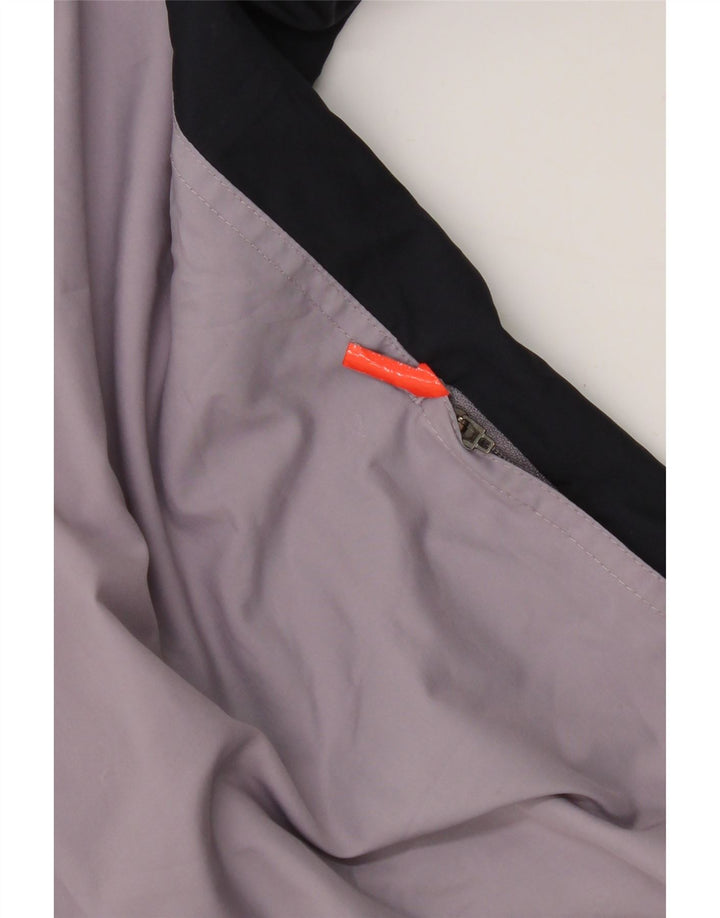 Adidas Womens Tracksuit Top Jacket UK 14 Large Purple Colourblock Polyester