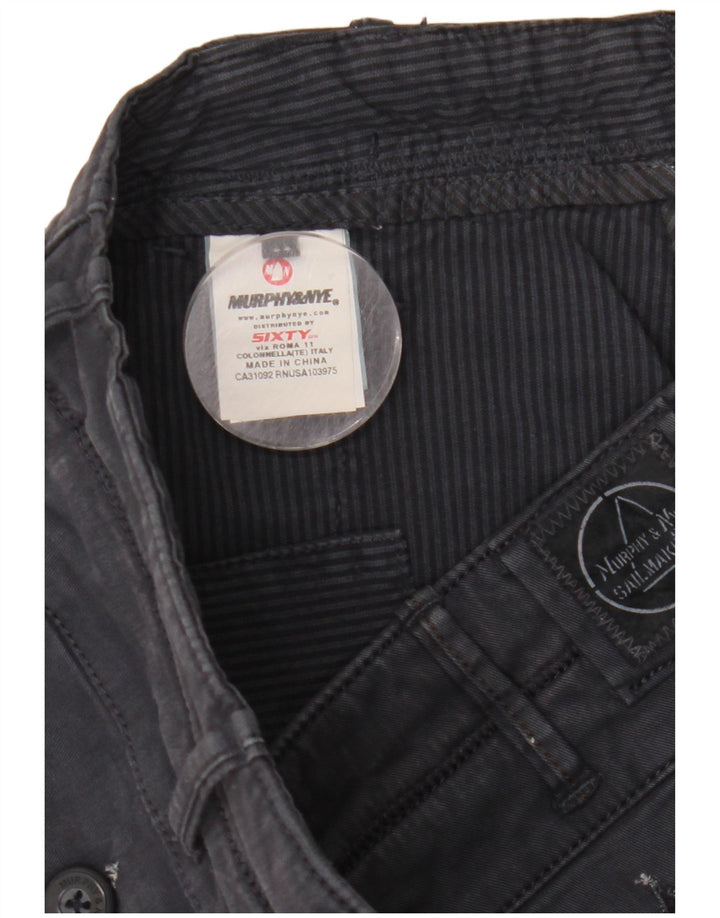 Murphy & Nye Mens Sailmakers Straight Cargo Trousers W34 L32 Navy Blue