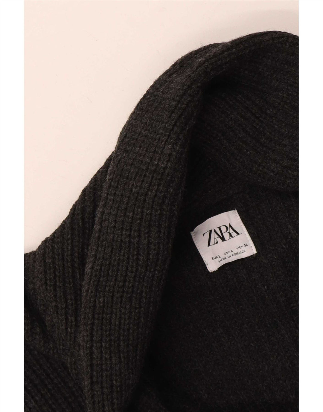Ανδρικό πουλόβερ Zara Ζακέτα Μεγάλο Γκρι