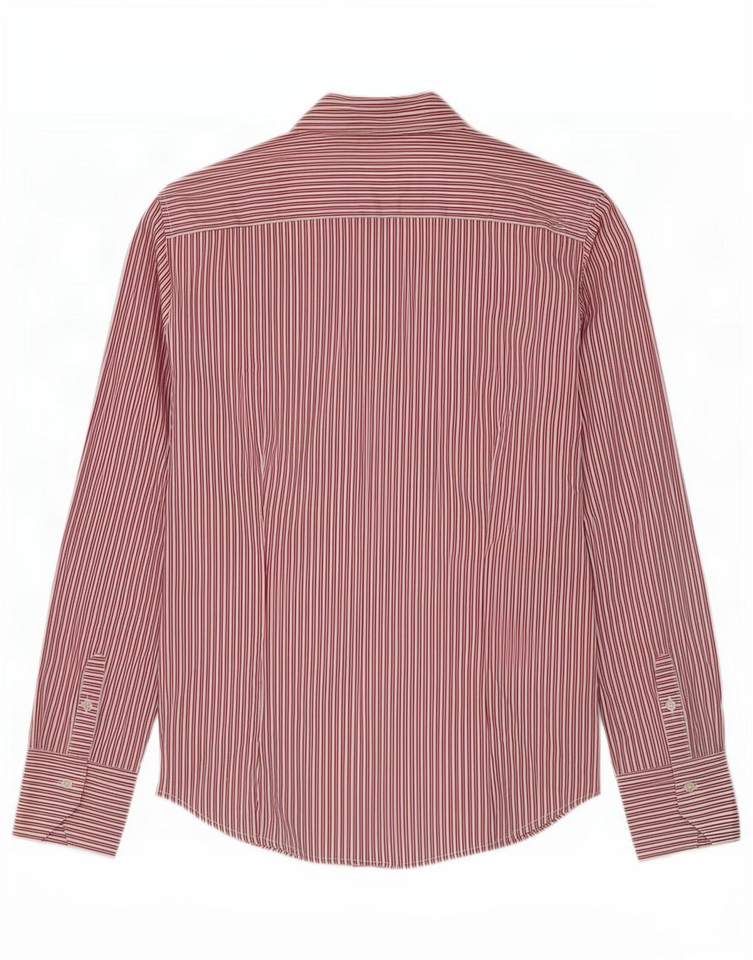 Benetton Chemise Femme UK 14 Grandes Rayures Rouges