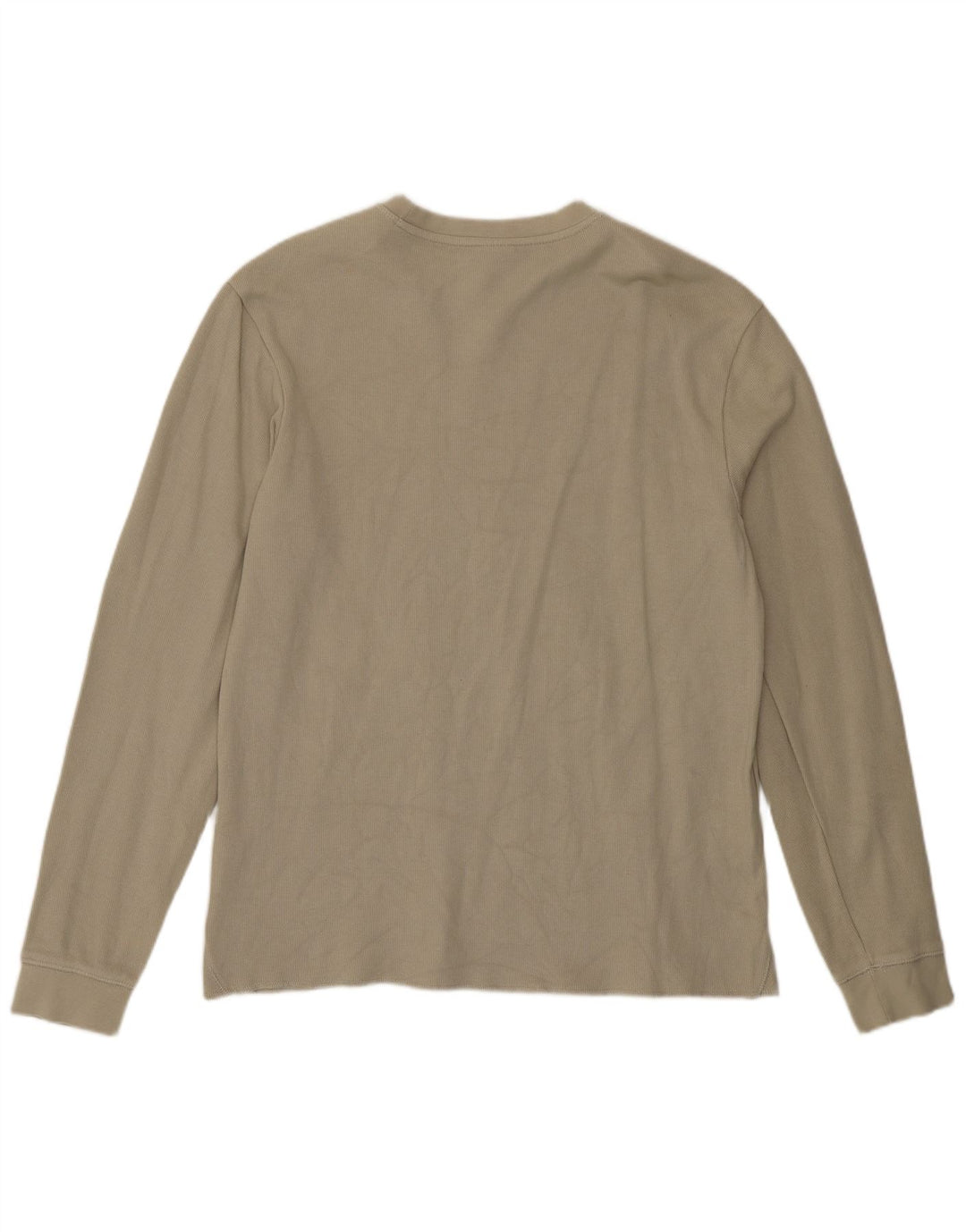 Zara Homme Top Manches Longues Coton Beige Moyen