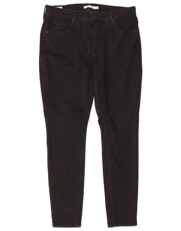 Levi's Herren 311 Shaping Skinny Jeans US 16 2XL W34 L29 Schwarze Baumwolle