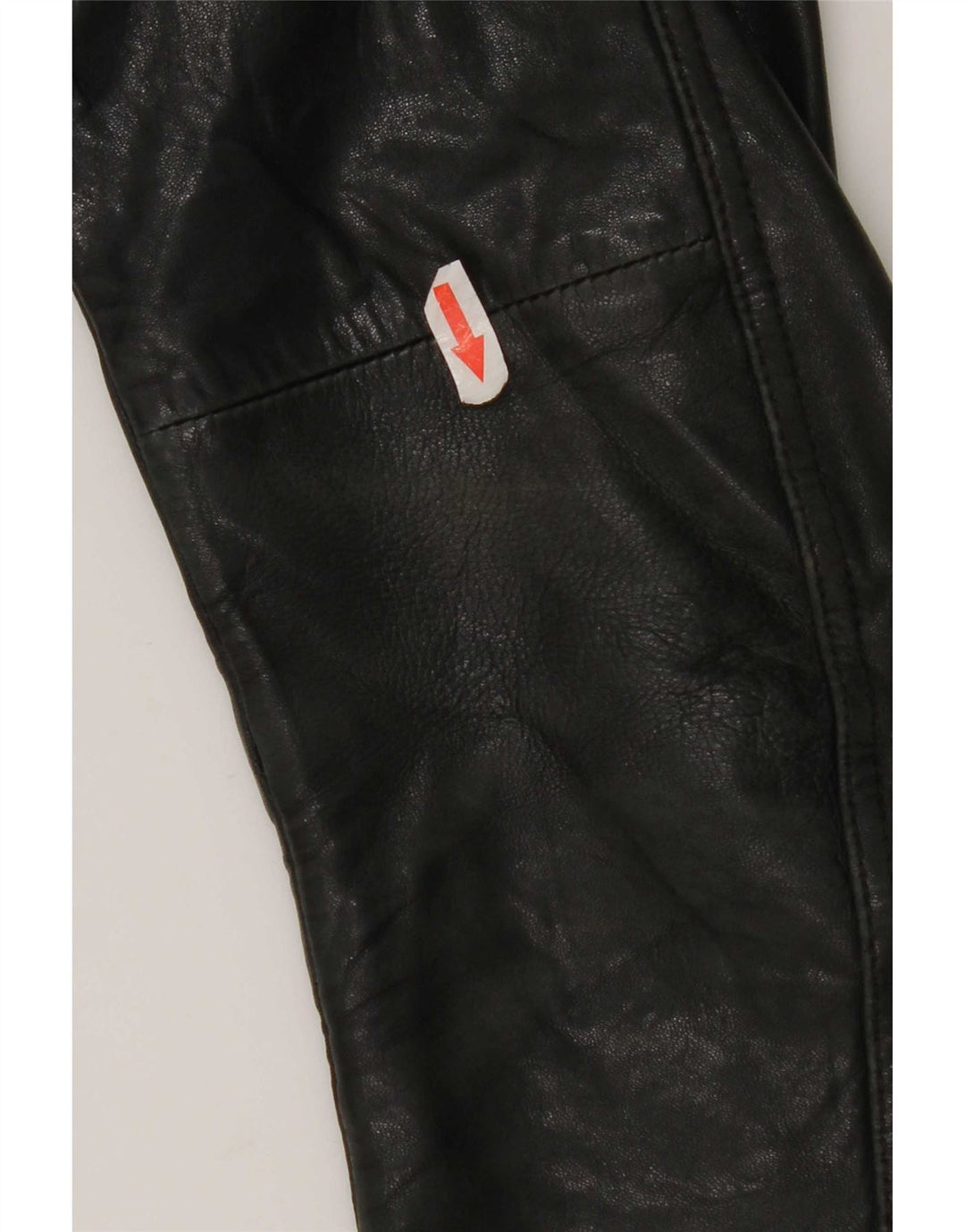 Massimo Dutti Womens Biker Leather Jacket UK 10 Small Black