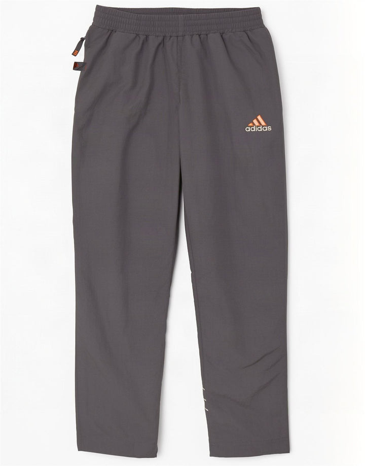 Adidas Pantalon de survêtement pour homme UK 40/42 Gris moyen Colourblock Polyamide