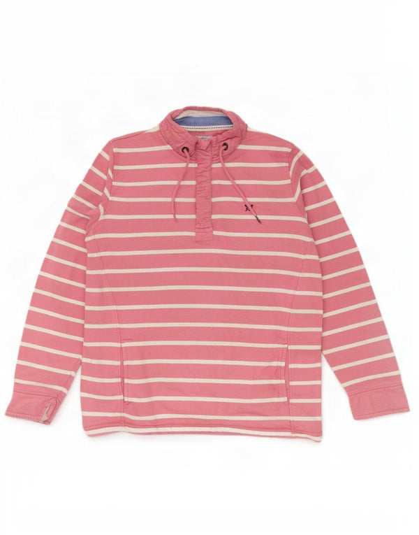 Crew Clothing Sweat-shirt surdimensionné pour femme UK 44 Large Rayé Rose