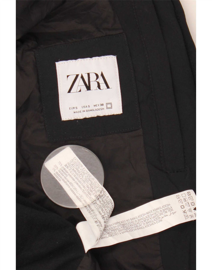 Zara Herren Bomberjacke UK 36 Small Marineblau Colourblock Polyester