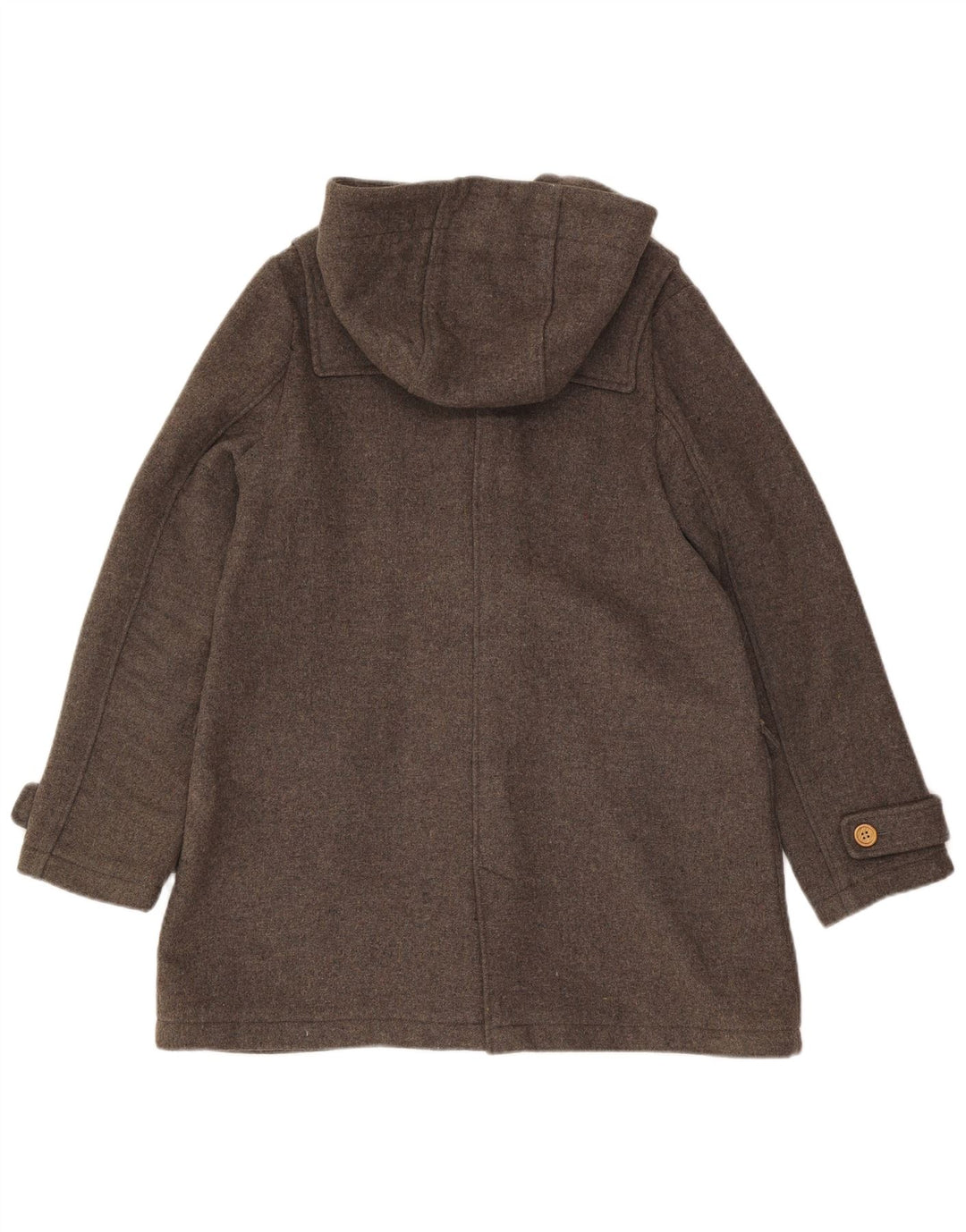 Louche Womens Hooded Duffle Coat UK 16 XL Grey Wool