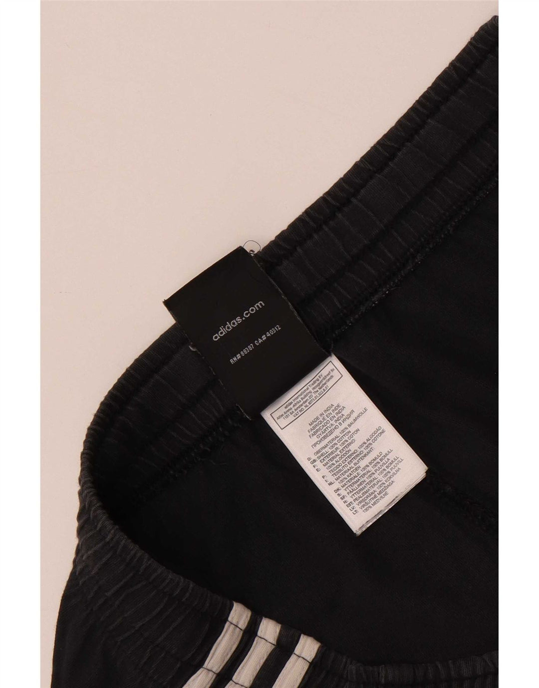 Pantaloncini sportivi Adidas da uomo medio cotone nero
