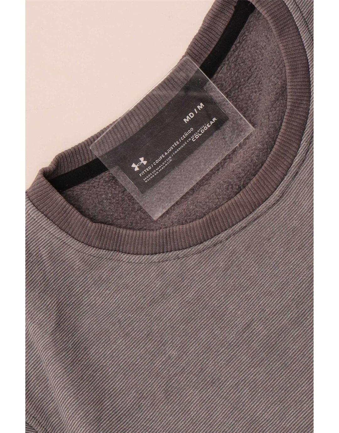 Under Armour Sweat-shirt pour homme Gris moyen à fines rayures