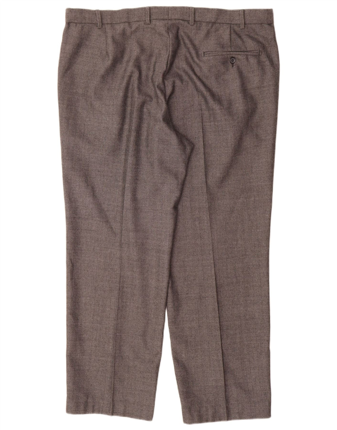Marks & Spencer Mens Straight Regular Fit Suit Trousers W40 L29 Grey Wool