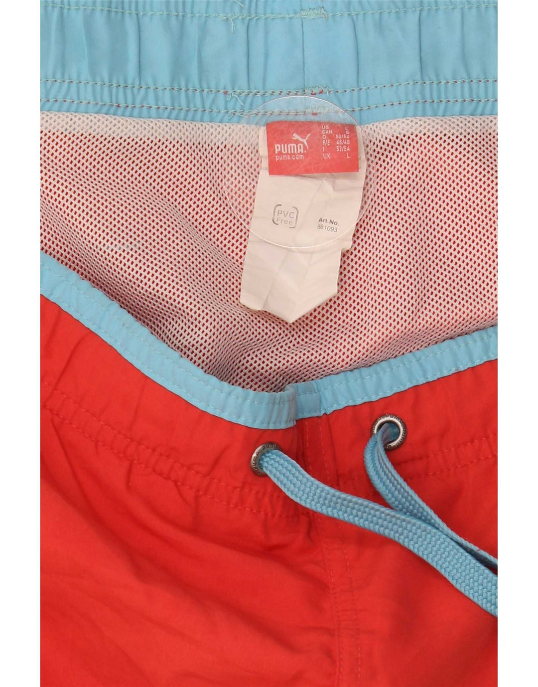 Puma Mens Graphic Swimming Shorts Large  Red Polyester