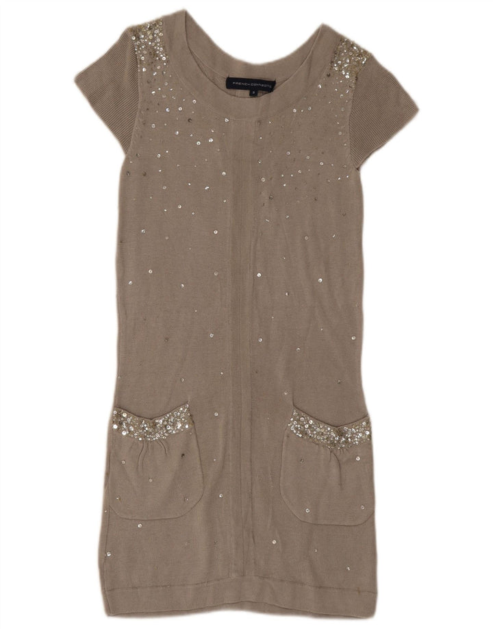 French Connection Womens Shift Dress UK 8 Small Grey