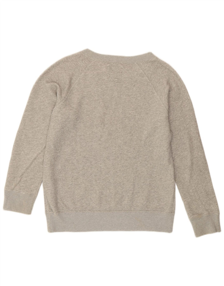 Jack Wills Womens Oversized Sweatshirt Jumper UK 10 Small Grey Flecked