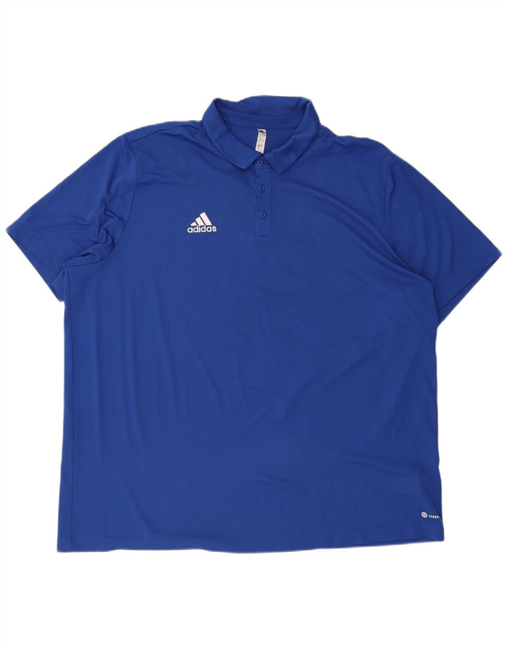 Adidas Mens Aeroready Polo Shirt 3XL Blue Polyester