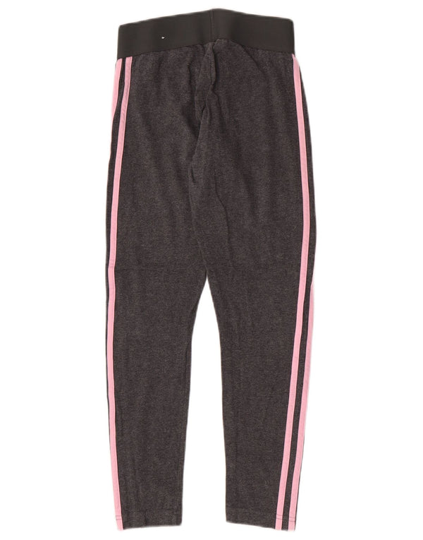 Leggings Adidas Feminino UK 4/6 XS Cinza Listrado Esportes
