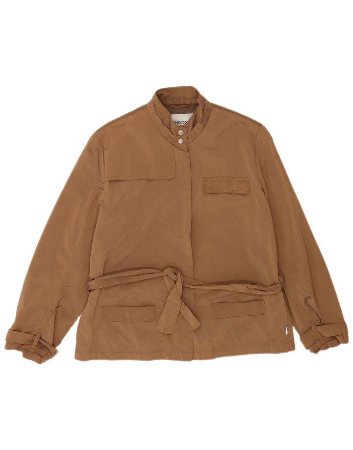 Geox Damen Respira Utility Jacke UK 18 XL Braun Polyester