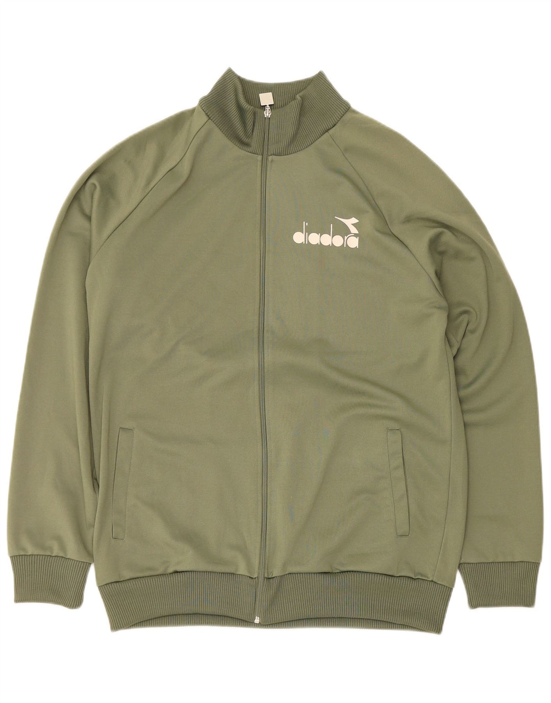 Diadora Herren Grafik-Trainingsanzug-Oberteil, Jacke, XL, Grün