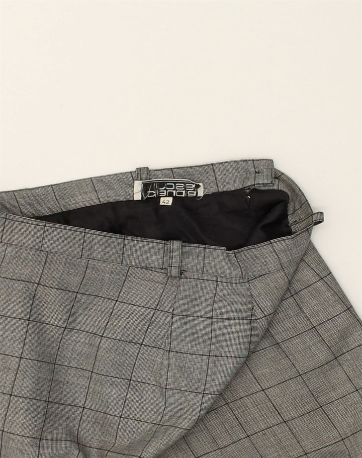 VINTAGE Womens High Waist Pencil Skirt IT 42 Medium W26 Grey Check | Vintage Vintage | Thrift | Second-Hand Vintage | Used Clothing | Messina Hembry 