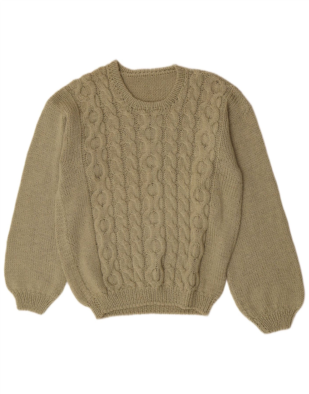 Vintage Mens Crew Neck Jumper Sweater Large Green