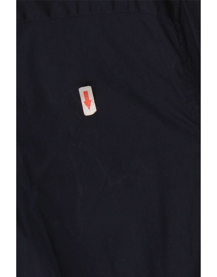 Michael Kors Mens Short Sleeve Shirt XL Navy Blue Cotton