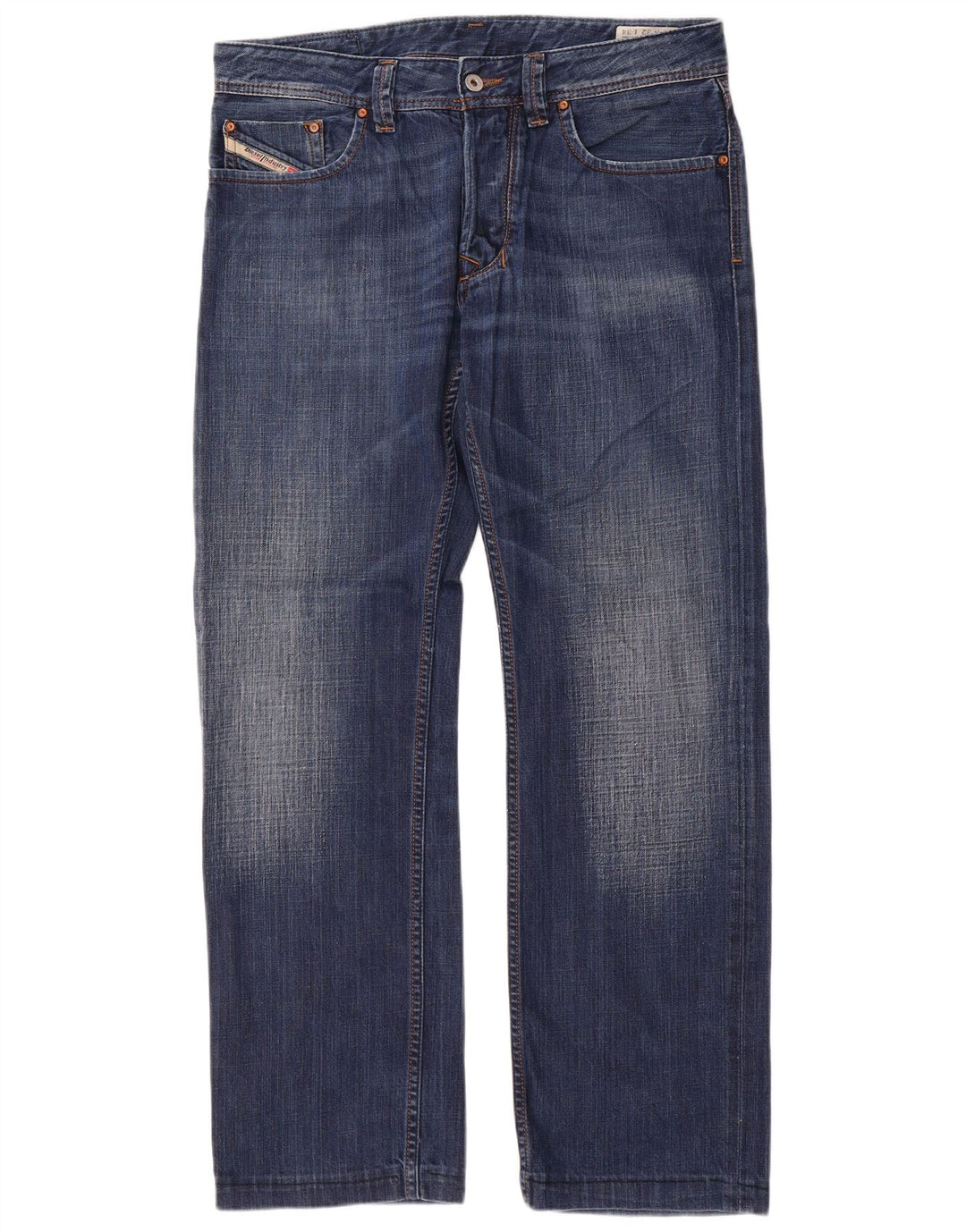 Jeans dritti da uomo Diesel W32 L31 in cotone blu