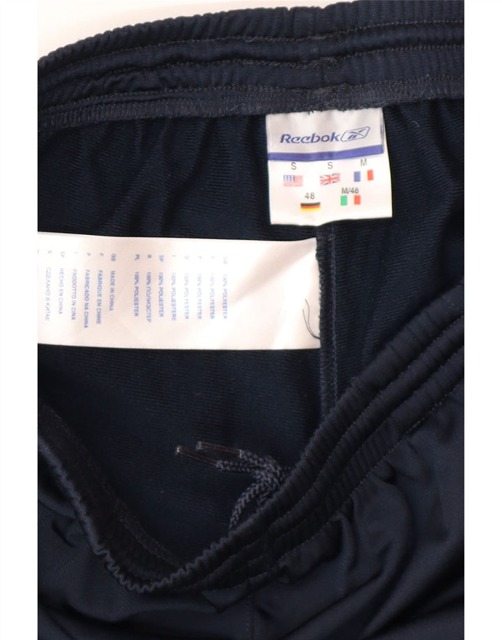 Reebok Træningsdragtsbukser til mænd Small Navy Blue Colourblock Polyester