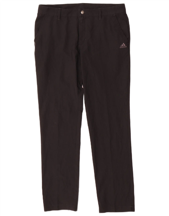 Adidas Herre Slim Chino Bukser W34 L32 Sort Polyester