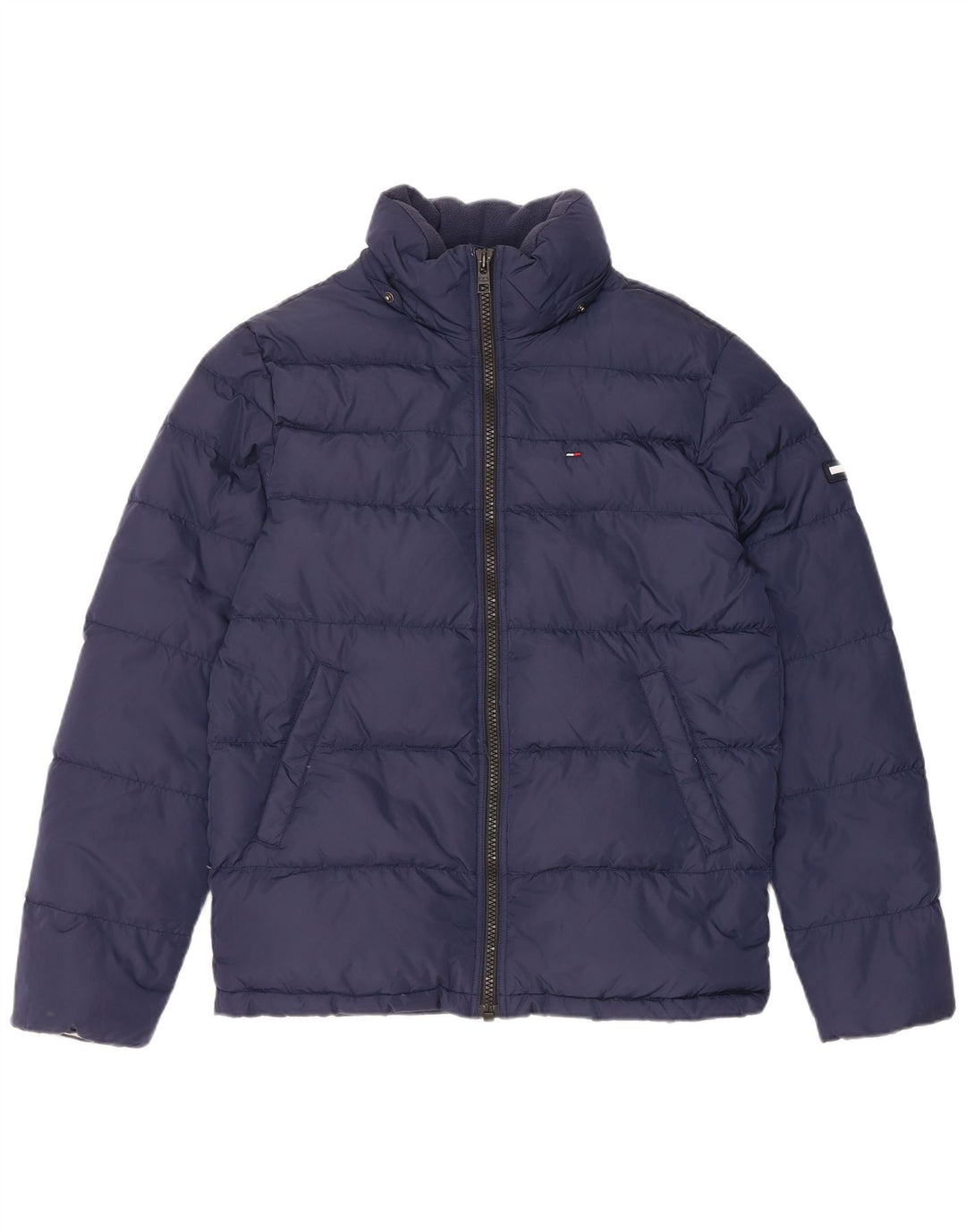 Tommy Hilfiger Herre polstret jakke UK 38 Medium Navy Blue Nylon