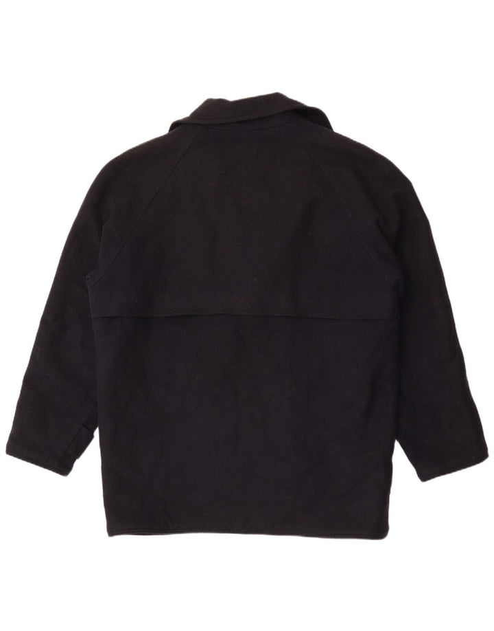 Cappotto ampio da uomo Belfe & Belfe IT 48 medio in lana blu navy
