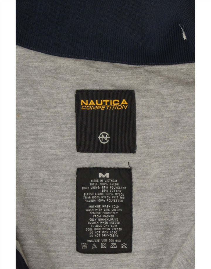 NAUTICA Mens Windbreaker Jacket UK 38 Medium Red Colourblock Nylon Vintage Nautica and Second-Hand Nautica from Messina Hembry 