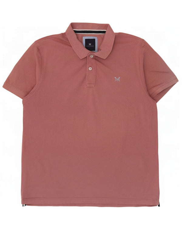 Crew Clothing Mens Polo Shirt XL Pink Cotton