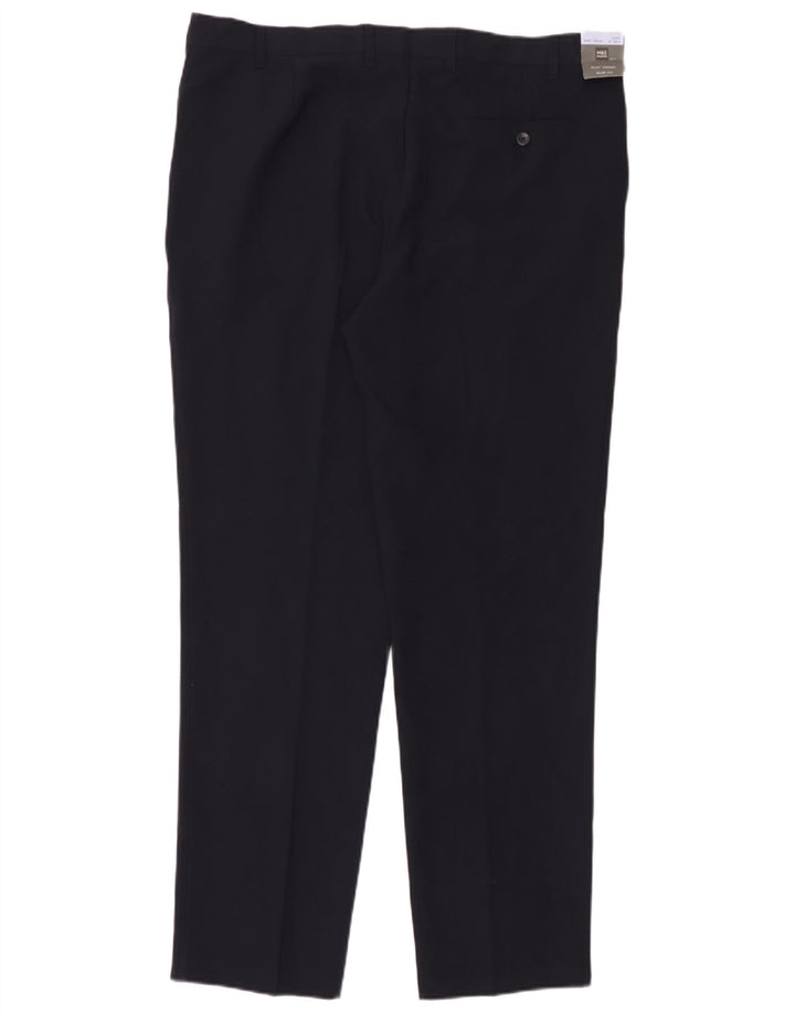 Marks & Spencer Herre Slim Chino Bukser W40 L33 Marineblå Polyester