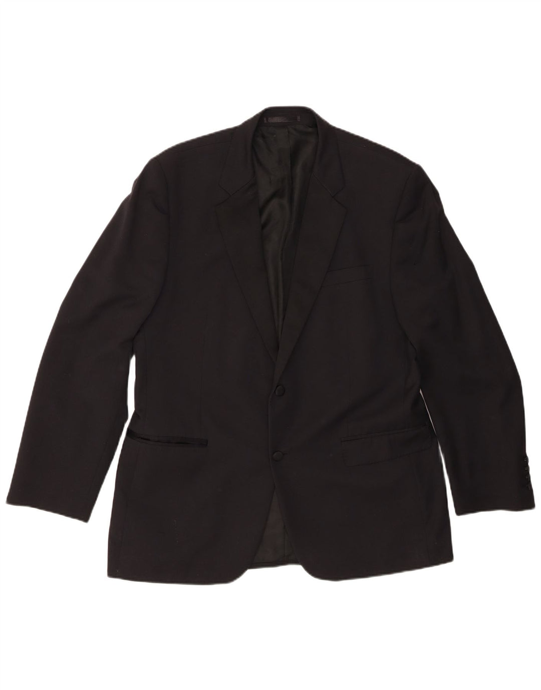 JAEGER Mens 2 Button Blazer Jacket UK 40 Large Black Wool