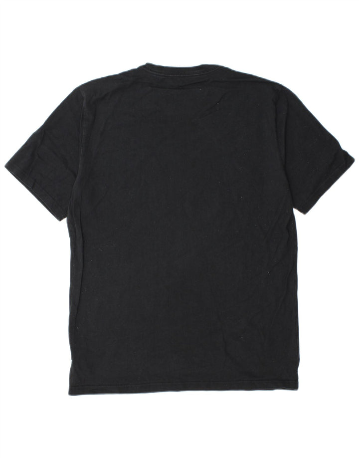 Converse Herren Grafik-T-Shirt-Oberteil aus mittelschwarzer Baumwolle