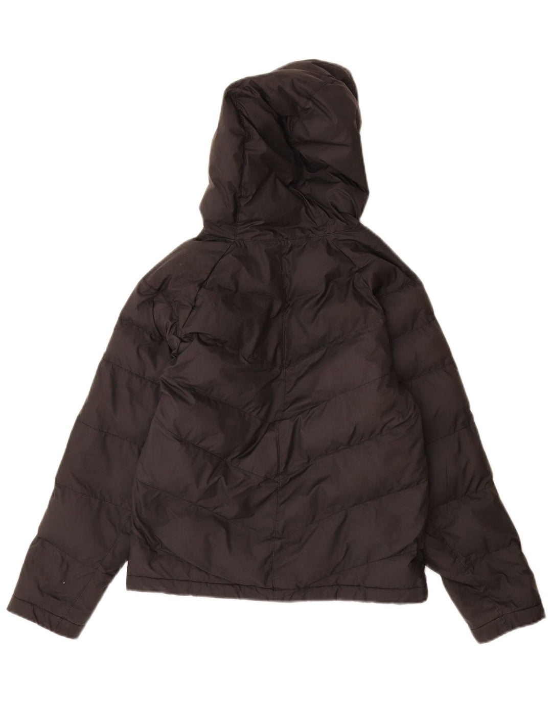 Nike Boys Hooded Padded Jacket 10-11 Years Medium Black Polyester