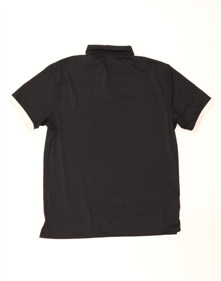 Nike Mens Dri Fit Polo Shirt Medium Black Polyester