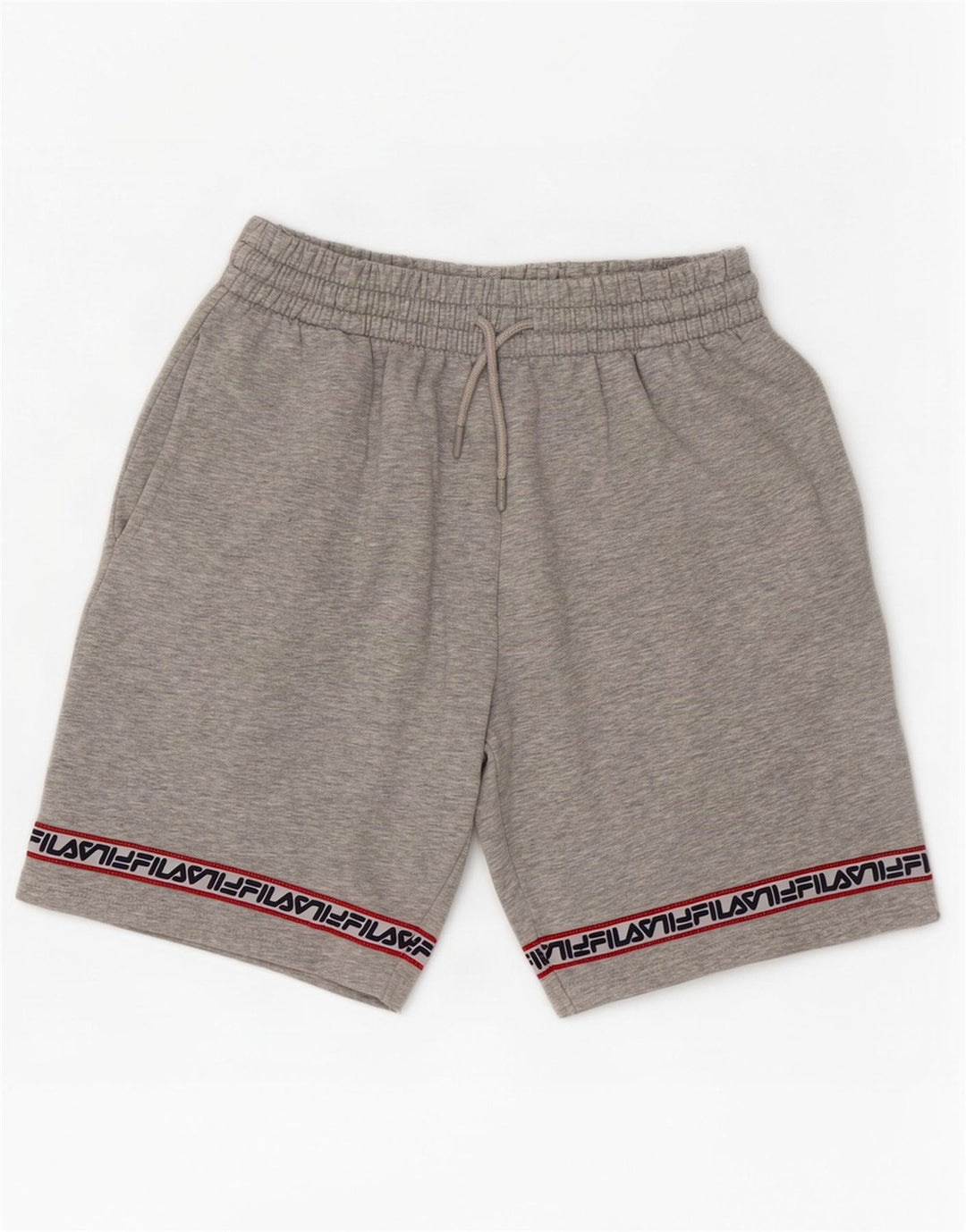 Fila Mens Graphic Sport Shorts Medium Grey Colourblock Cotton