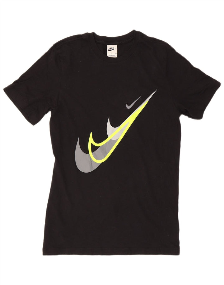 Nike Mens Graphic T-Shirt Top Small Black Cotton