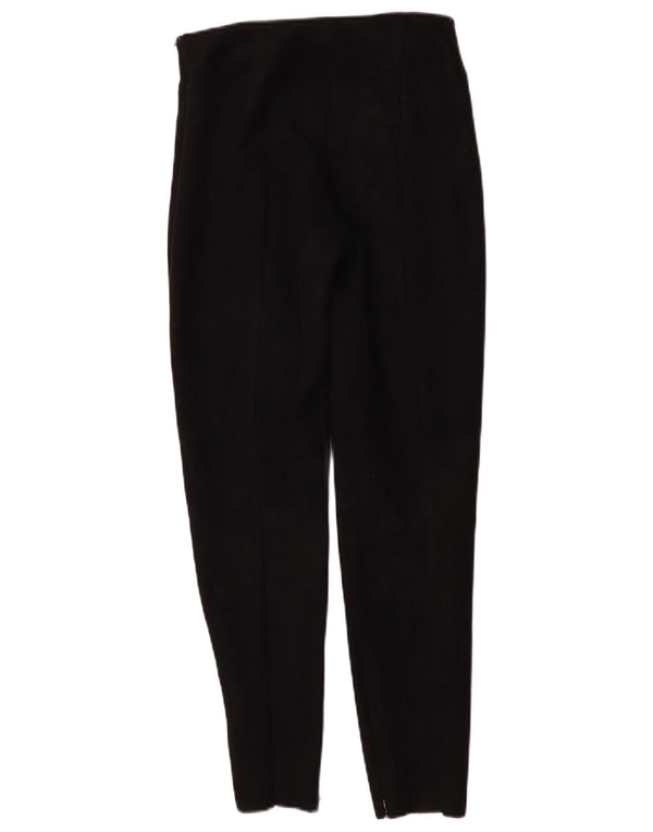 Zara Womens Skinny Casual Trousers Small W26 L27 Black Polyester