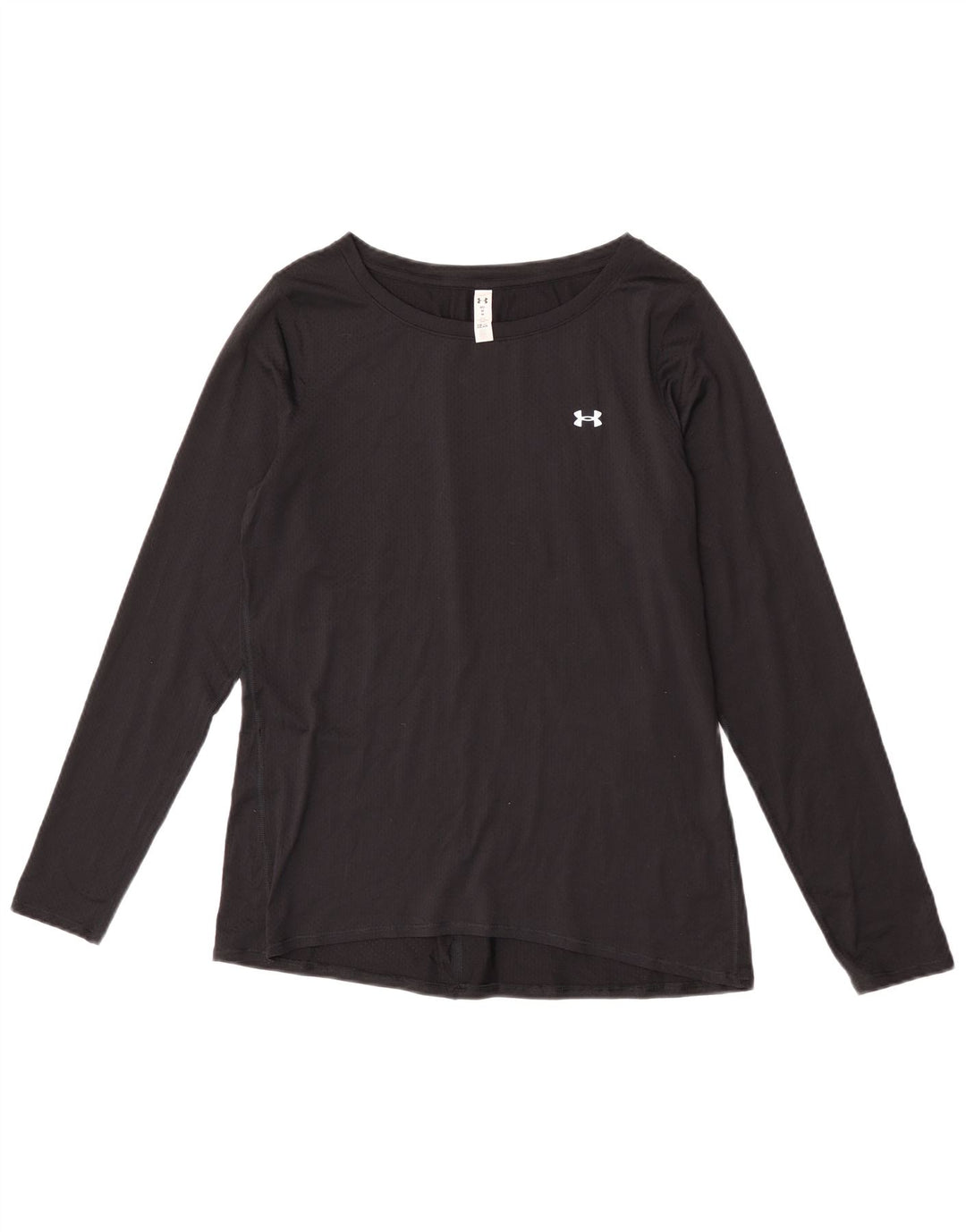 Under Armour Womens Heat Gear Top Long Sleeve UK 14 Medium Black