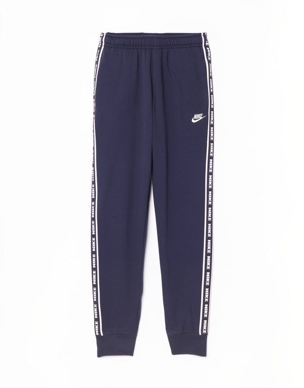 Nike Pantalon de survêtement graphique pour homme en coton bleu marine Taille S