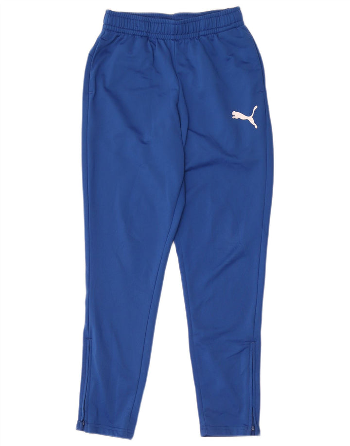 Puma Boys Tracksuit Trousers 11-12 Years  Blue Polyester
