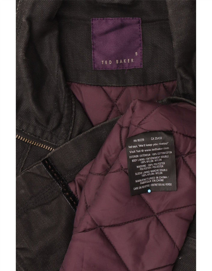 Ted Baker Veste utilitaire pour homme Taille 5 XL Coton noir