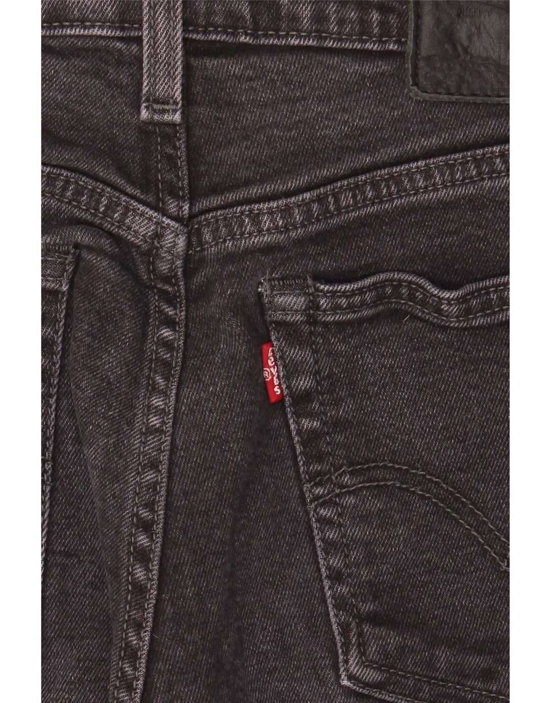 Jeans femininos Levi's Slim W24 L28 algodão cinza