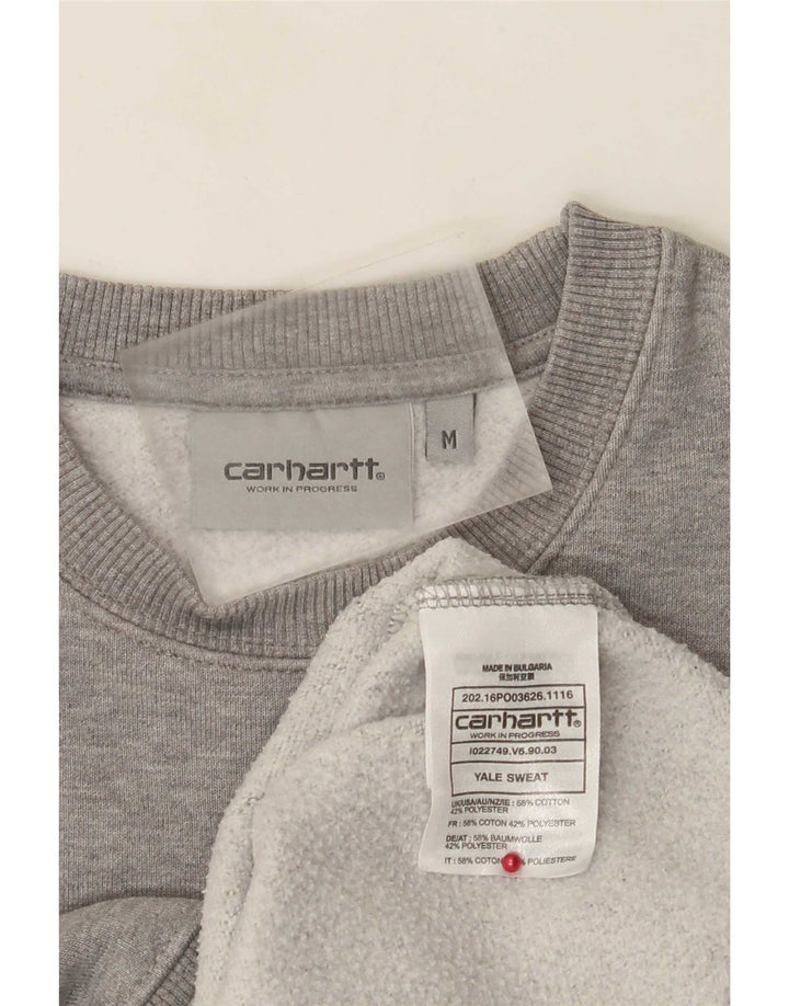 Carhartt Mens Graphic Regular Fit Moletom Jumper Médio Algodão Cinza
