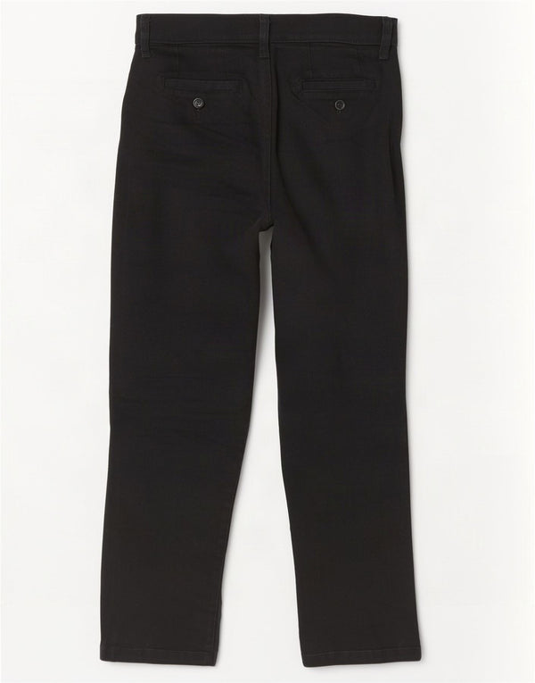 Lee Pantalones cortos de cintura alta para mujer US 12 Large W30 L25 Algodón negro