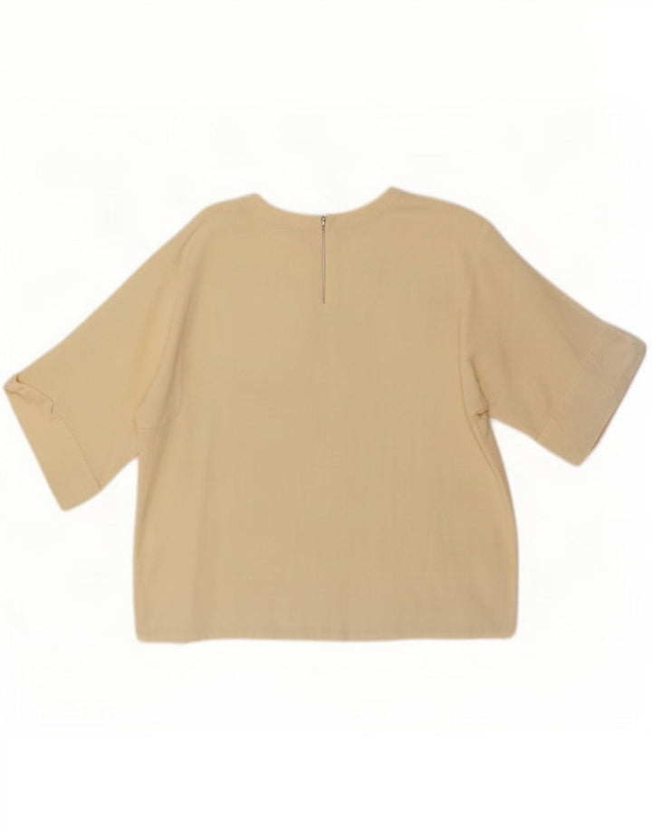 Vintage γυναικεία μπλούζα τοπ UK 14 Medium Yellow