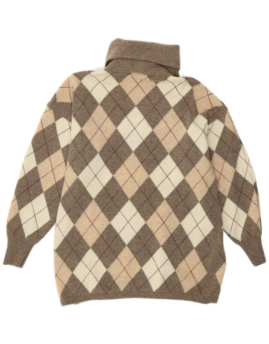 Gispa Rollkragenpullover für Damen, UK 18, XL, Grau Argyle/Diamant