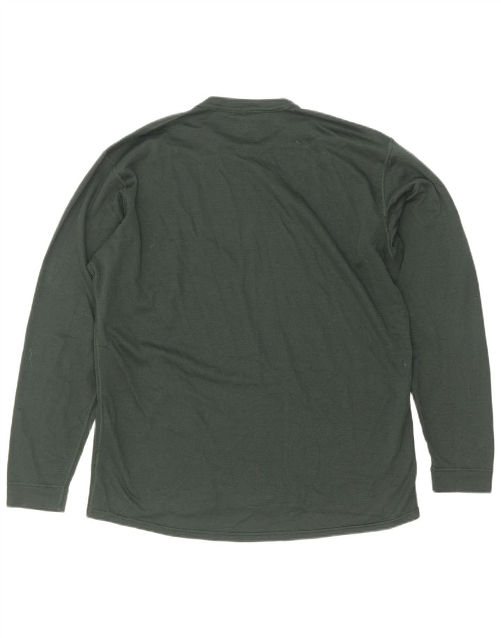 Patagonia Herre Top Langærmet Medium Grøn Polyester